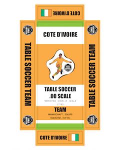 COTE D'IVOIRE. self adhesive team box labels.