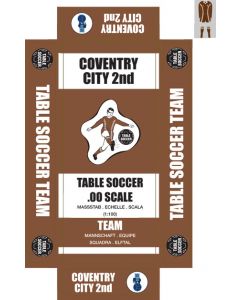 COVENTRY CITY 2ND 1978-81. self adhesive team box labels.