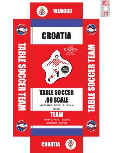 CROATIA 1ST EURO 2016. self adhesive team box labels.