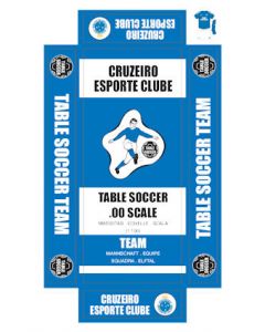 CRUZEIRO ESPORTE CLUBE. self adhesive team box labels.