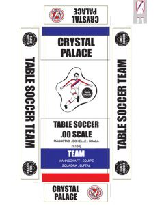 CRYSTAL PALACE 1970's & 1980's (WHITE). self adhesive team box labels.