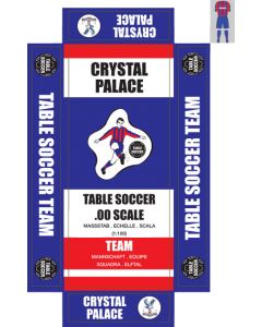 CRYSTAL PALACE (BLUE). self adhesive team box labels. 