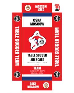 CSKA MOSCOW. self adhesive team box labels.