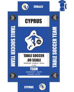CYPRUS. Self adhesive team box labels.