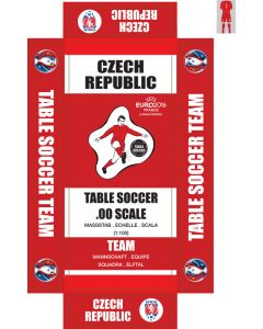 CZECH REPUBLIC 1ST EURO 2016. self adhesive team box labels.