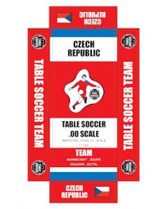 CZECH REPUBLIC. self adhesive team box labels.