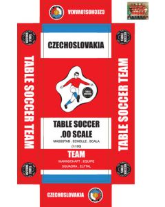 CZECHOSLOVAKIA. Self adhesive team box labels.