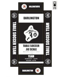 DARLINGTON. self adhesive team box labels.