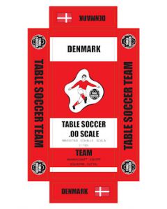DENMARK. self adhesive team box labels.