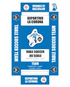 DEPORTIVO LA CORUNA. self adhesive team box labels.