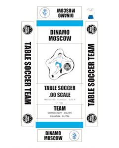 DINAMO MOSCOW. self adhesive team box labels.