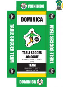 DOMINICA. self adhesive team box labels.