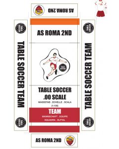 AS ROMA 2ND. self adhesive team box labels.