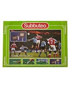1990's FLOODLIGHTING EDITION. Includes: Two Teams: (Standard Red & Blue), Goals, Pitch, Balls, Corner Flags & Fully Working Floodlights.