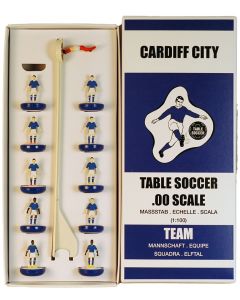 CARDIFF CITY 1ST. Ltd Edition Hand Painted Championship Team. Blue Shirt & White Shorts.