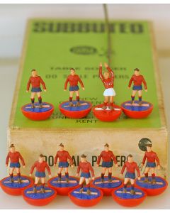HW048. SPAIN. PANIONIOS. Early 70's HW team, original Box. Red Bases, Blue Discs. Wire Keeper.
