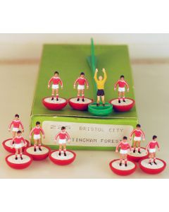 LW225. BRISTOL CITY. NOTTINGHAM FOREST. Early 80's Machine Printed LW Team, numbered box.
