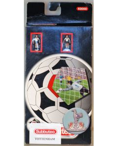 63000. TOTTENHAM. 2004 Hand Painted Black Box LW Subbuteo Team. Made By Edilio Parodi. Comes With 10 Players & A Keeper. One Player is Missing.