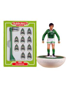 PALMEIRAS. Retro Subbuteo Team. Modelled on the LW Figure & Bases From the 1980's. Slight Box Damage.