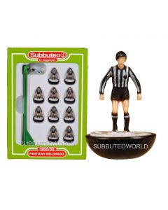 PARTIZAN BELGRADE. Retro Subbuteo Team. Modelled on the LW Figure & Bases From the 1980's.