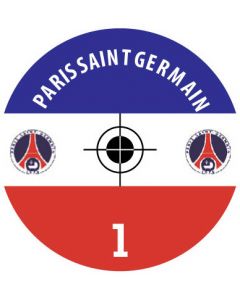 PARIS S.G. 24 Self Adhesive Paper Base Stickers With Badge, Team Name & Numbers.