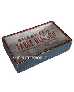 1950's SUBBUTEO RUGBY SET. Includes Goals, Teams & Rules.
