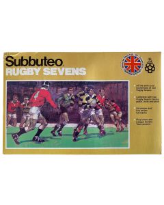 1981 SUBBUTEO RUGBY SEVENS. Still Shrink-Wrapped. Includes 2 Teams In The LW Figure In Blue & White & Red & White Kits.