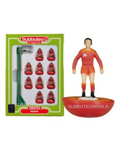 ROMA. Retro Subbuteo Team. Modelled on the LW Figure & Bases From the 1980's. Some Box Damage.