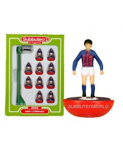 SAN LORENZO. Retro Subbuteo Team. Modelled on the LW Figure & Bases From the 1980's. Some Box Damage.