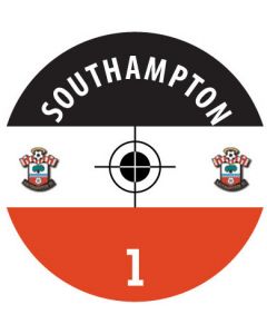 SOUTHAMPTON. 24 Self Adhesive Paper Base Stickers With Badge, Team Name & Numbers.