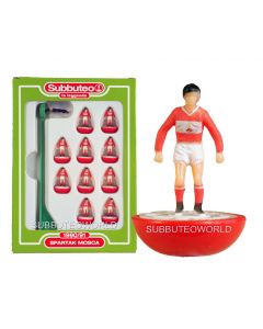 SPARTAK MOSCOW. Retro Subbuteo Team. Modelled on the LW Figure & Bases From the 1980's. 