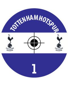 TOTTENHAM HOTSPUR. 24 Self Adhesive Paper Base Stickers With Badge, Team Name & Numbers.