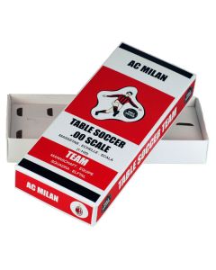 AC MILAN 1ST (WHITE SHORTS, RED BOX). COLOURED TEAM HOLDER BOX. 