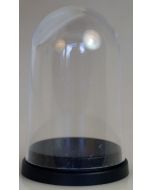 000002. LARGER PLASTIC DISPLAY DOME WITH BLACK BASE. Perfect to Display The 45mm Stand Alone Replica Trophies.