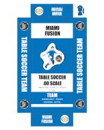 MIAMI FUSION. self adhesive team box labels.