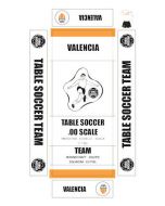 VALENCIA. self adhesive team box labels.