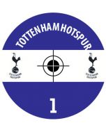 TOTTENHAM HOTSPUR. 24 Self Adhesive Paper Base Stickers With Badge, Team Name & Numbers.