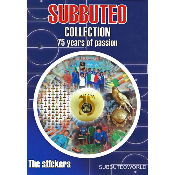 1004. THE HISTORY OF SUBBUTEO - STICKER ALBUM. InCLUDES the Album  75  Stickers.