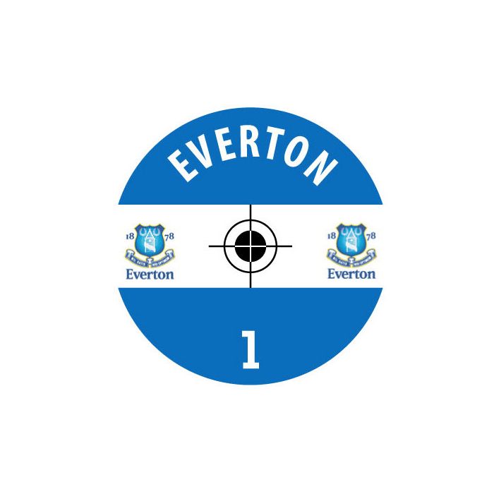 Everton Decals 24 Base Stickers With Badge Name Numbers