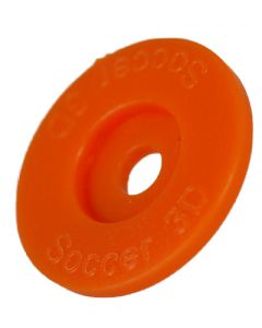 Subbuteo Lightweight Bases And Discs Orange Bases And Red Discs 