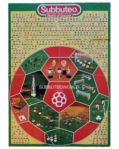 1984 SUBBUTEO POSTER. Team Numbers To 567. Good Condition.