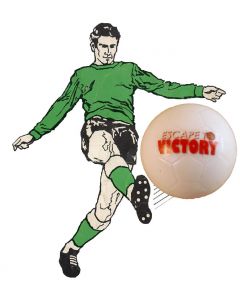 Z205. 22mm ESCAPE TO VICTORY NOVELTY BALL. HAND DESIGNED. ONE BALL & INCLUDES DISPLAY DOME.