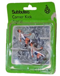 C131. REF 226. ATLETICO MADRID. 2 Very Rare Original Early 80's Hand Painted Corner Kickers. Numbered Blister Pack.