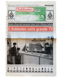 1991 ITALIAN 16 PAGE SUBBUTEO NEWSPAPER.