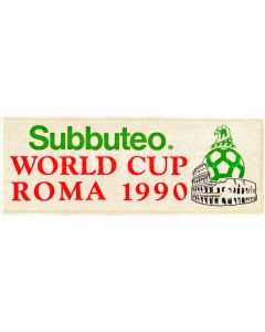 1990 SUBBUTEO WORLD CUP PROMOTIONAL STICKER. ROME 1990. Mint Condition.