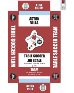 ASTON VILLA. self adhesive team box labels.