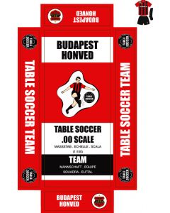 BUDAPEST HONVED. self adhesive team box labels.