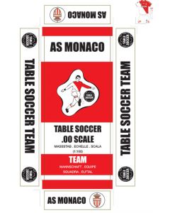 AS MONACO. self adhesive team box labels.