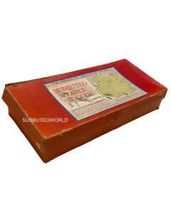 1952 SUBBUTEO BOX SET. Includes: Metal Goals, Teams, Original Baize Pitch With No Shooting Line & The1952 Advanced Rules Booklet.