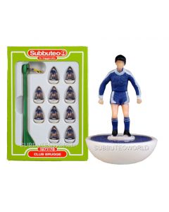 CLUB BRUGGE. Retro Subbuteo Team. Modelled on the LW Figure & Bases From the 1980's.